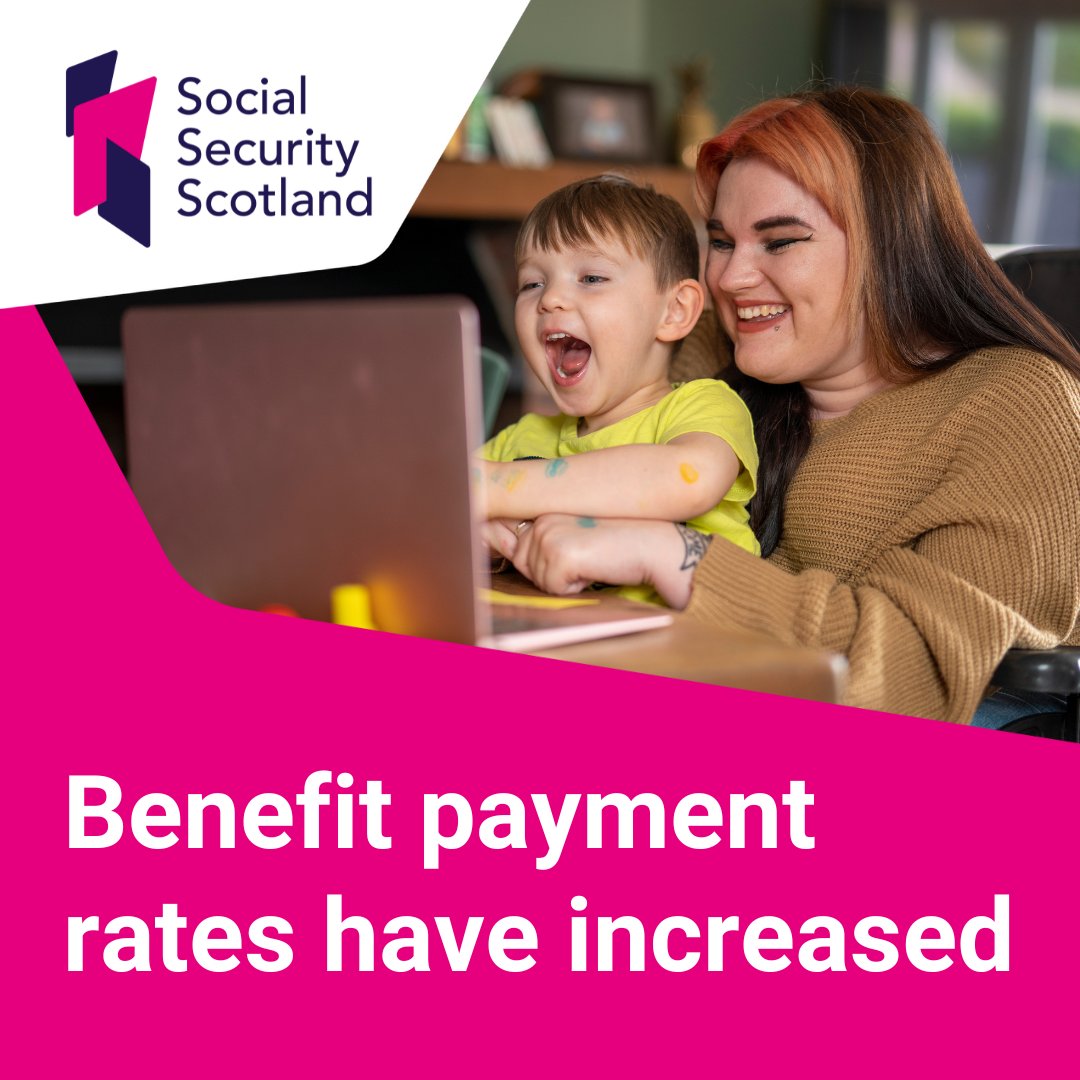 Social security payments have increased 📈 @socsecscot’s 14 benefits support families on low incomes, disabled people, carers and young people entering the workplace. Find out more at ➡ mygov.scot/benefits ➡ parentclub.scot/articles/finan…