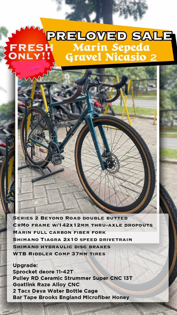 Don4tinut's tweet photo. Wa:085693029736
Lok bintaro
#fnfjb #frbjb #rbjb #jualbeli #sepeda #marinbikes https://t.co/gHh8qdRWCc