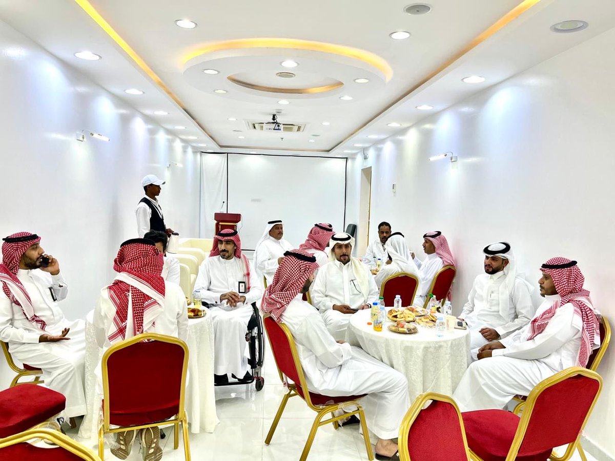 جانب من إحتفال معايدة منسوبي مستشفى الرعاية المديدة بـ #عرعر في #عيد_الفطر_المبارك