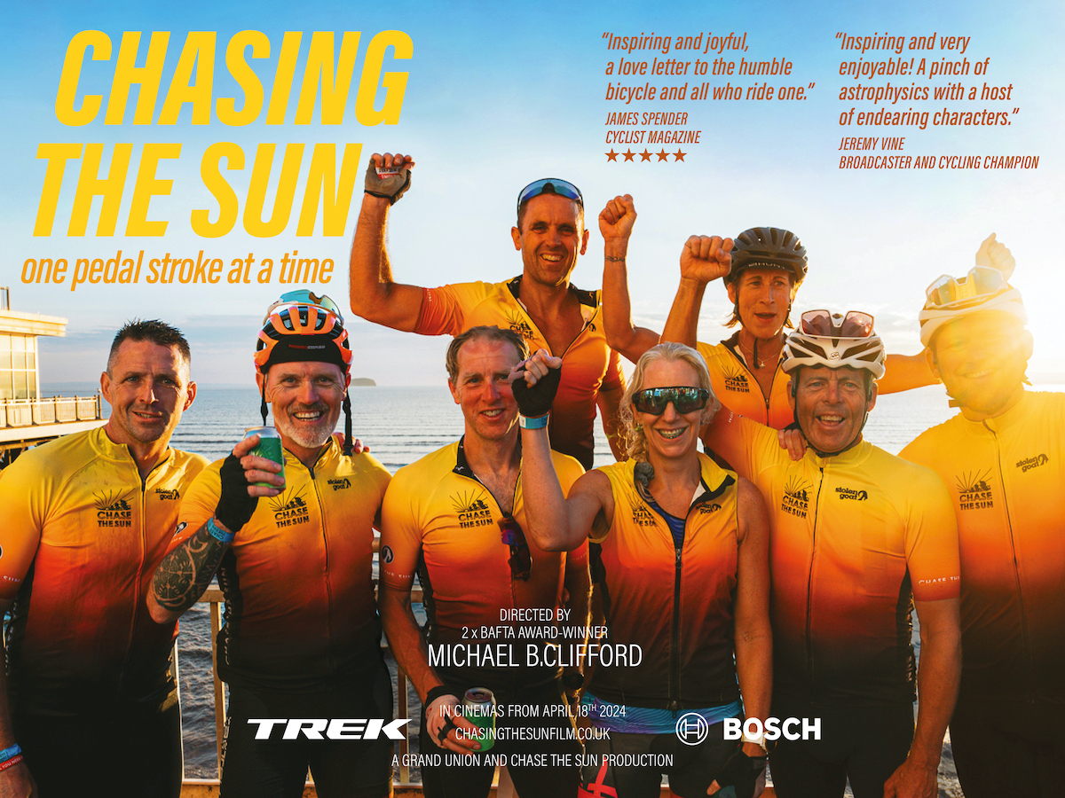 WeAreCyclingUK's tweet photo. Get ready to pedal into adventure with the new film "Chasing the Sun" ( @CTS_film ) 🎬🌞🚴‍♂️

It explores the power of the bicycle to help save the planet. Featuring amazing personal stories of achievement from iconic sunrise to sunset cycle endurance event @chasethesun_org https://t.co/PTRAhhTrJ0