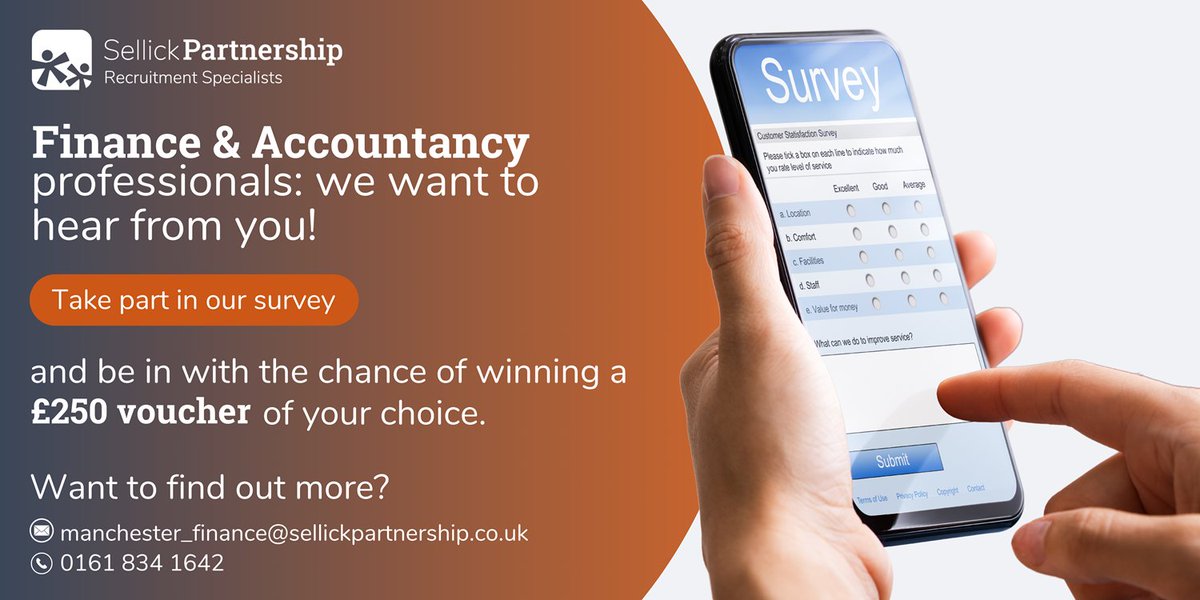 💡 Finance & Accountancy professionals💡 We're excited to be running a survey again to compare the results to last year's and see how the market has changed! Take part here: surveymonkey.com/r/north-west-f… #survey #recruitment #northwest #finance #accountancy