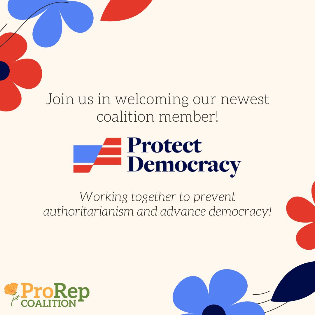 Our efforts would not be possible without the many contributions that @protctdemocracy has made to elevate and catalyze #ProportionalRepresentation advocacy in the US.  We're humbled and honored they've joined our coalition, and thoroughly look forward to working together!