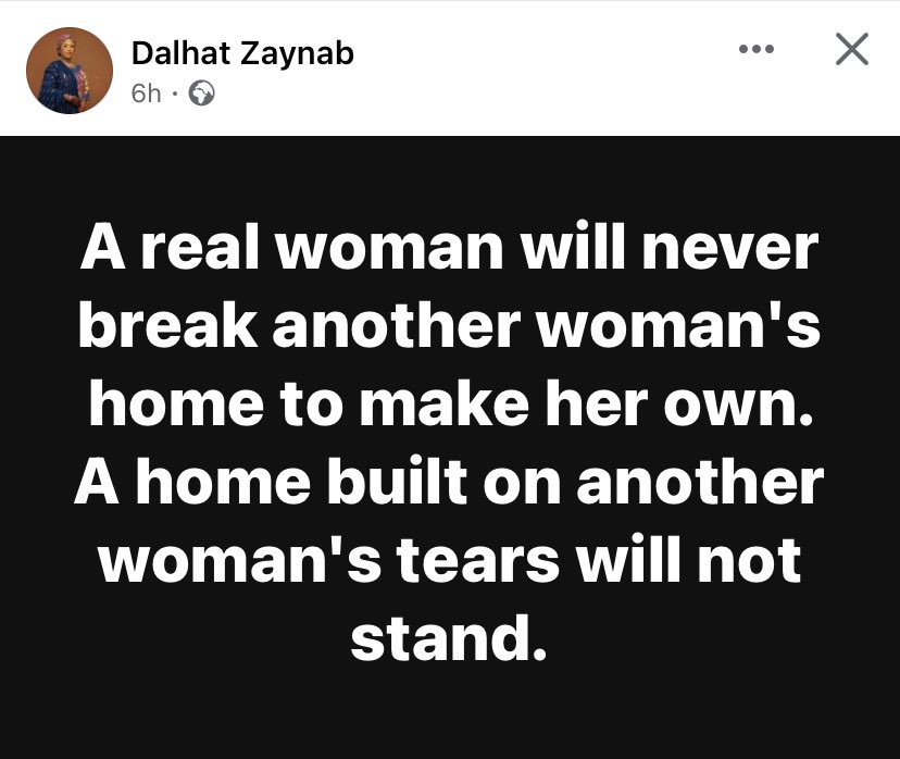 A home built on another woman’s tears will not stand. Know this 📍