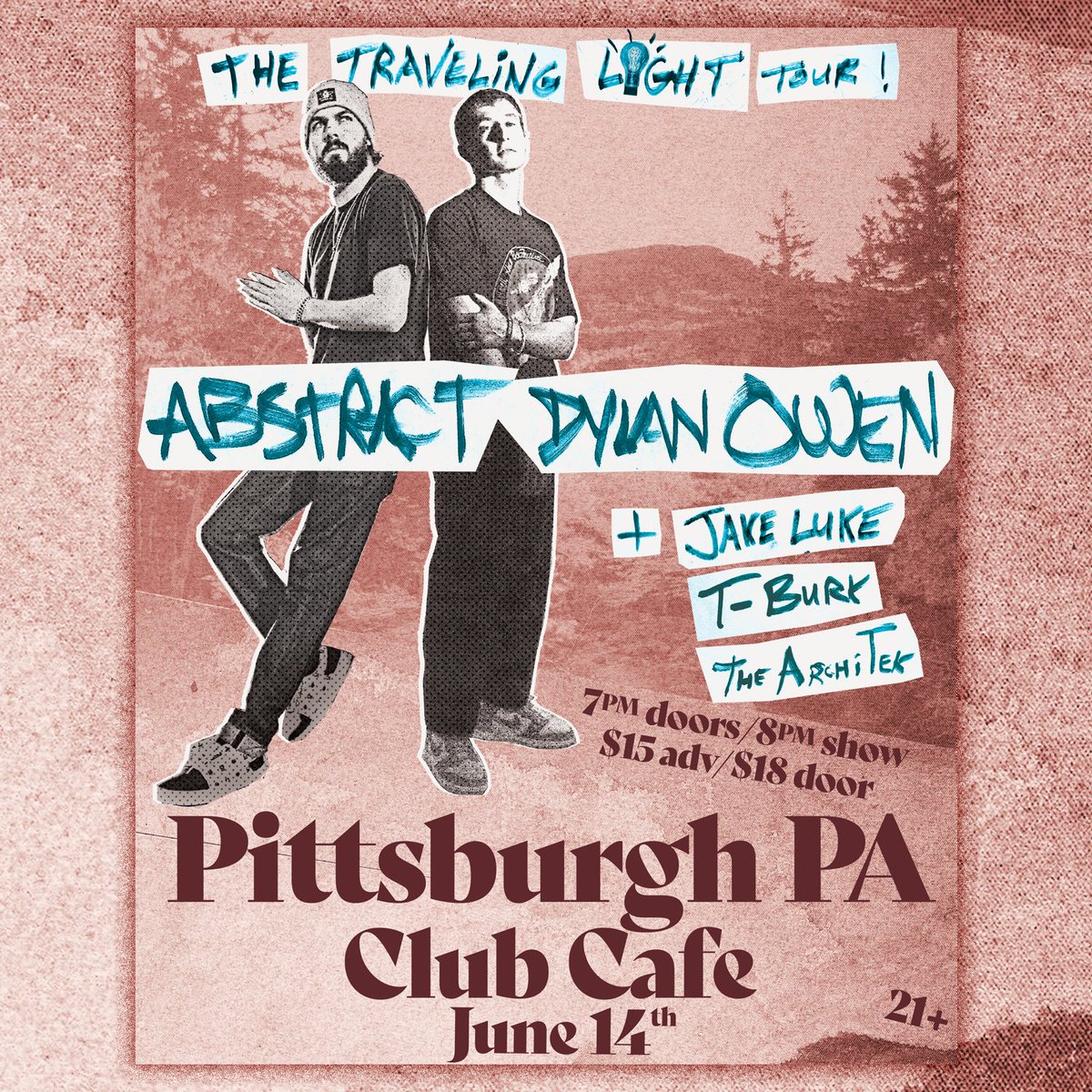 opusoneprod's tweet photo. π£π NEW SHOW ππ£
@ClubCafeLive | 06/14 | @TheTrueAbstract X @dylanowenmusic + @jakelukemusic, @tburkmusic, @AuthenticEmcee!
π On Sale 04/16 10AM via: https://t.co/MWSm2YA0Ir
#opusonepgh #pittsburgh #abstractdown #dylanowens #jakeluke #tburk #architek #clubcafe https://t.co/dcjmuWUBrk