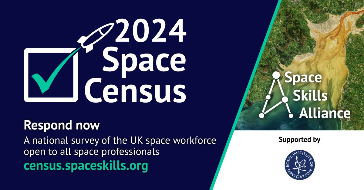 Make sure you are counted in the #2024SpaceCensus! This is vital research to help improve what it’s like to work in the space sector. Visit census.spaceskills.org/?utm_campaign=…. @SpaceSkills