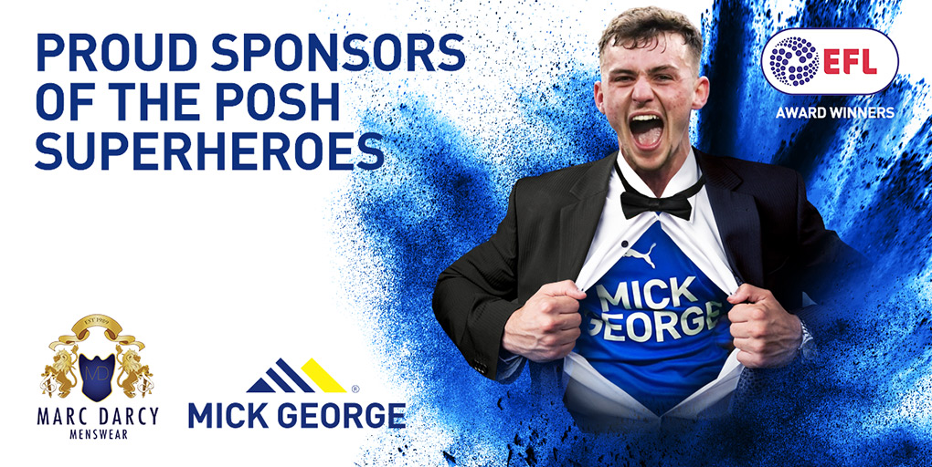 💪Not all superheroes wear capes.. some wear quality suits and shirts! 👏Congratulations to @theposh and @BurrowsHarrison @SkyBetLeagueOne Player of the Season! #ProudSponsors @mickgeorgeltd | @marcdarcysuits