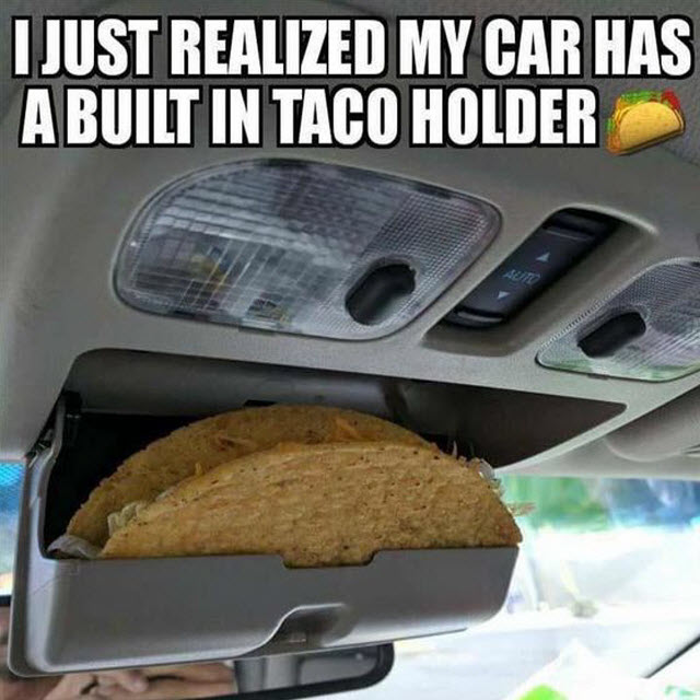 A useful tip on this terrific Taco Tuesday 🌮 #TacoTuesday #Cars #Funny