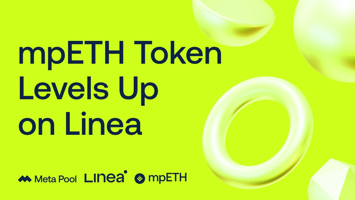 meta_pool's tweet photo. We are constantly exploring new ecosystems to deliver the greatest benefits to the community 🌐
Our liquid staking token — $mpETH, will be available on @LineaBuild this Q2.
Read more: https://t.co/0dAXUHQO5B https://t.co/NqSwRvzS2j