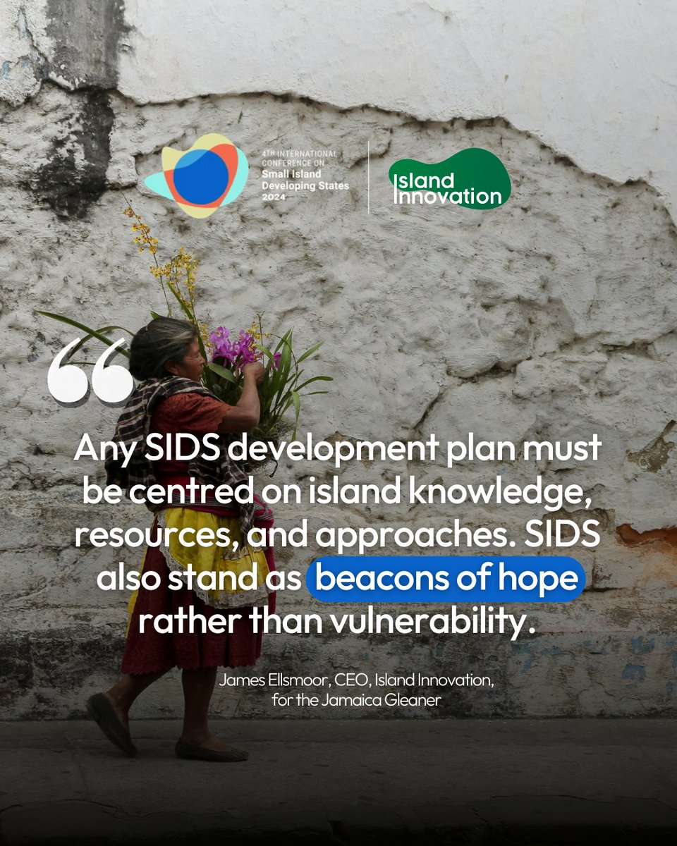 I recently wrote an article for the @JamaicaGleaner about how '#SIDS4 offers opportunity to set ambitious tone for global development'. Sign up for #IslandInnovation at @SIDS4AB for daily reports: bit.ly/49BLNQG Read the article: islandinnovation.co/news/james-ell…