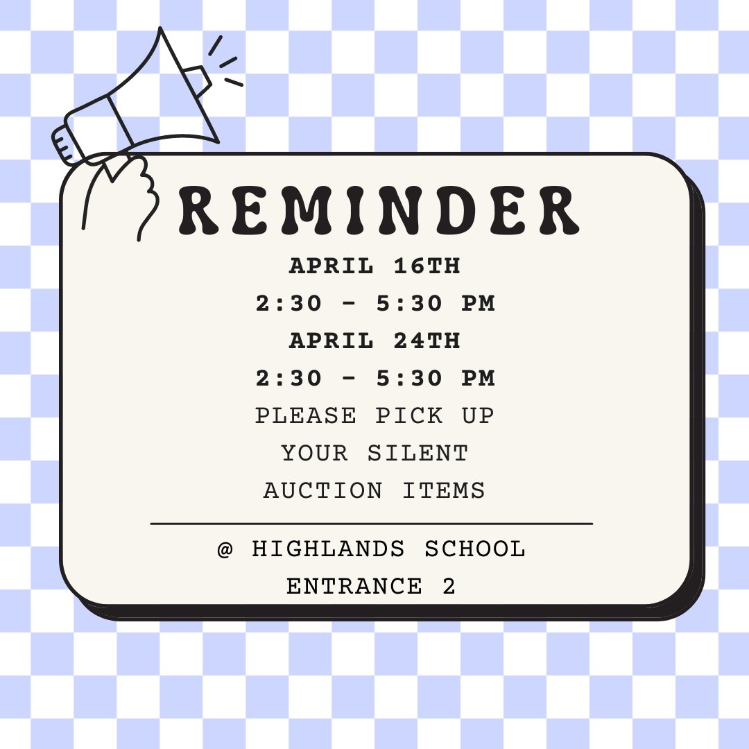 CulinaryCookOff's tweet image. Attention silent auction winners! Please remember to pick up your silent auction items from the school today at Entrance #2 between 2:30-5:30pm!