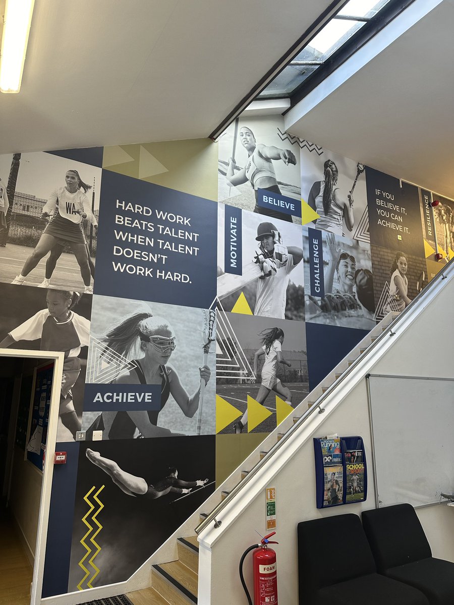 HeathfieldAscot's tweet photo. Over the Easter break, we’ve seen some exciting developments occur. Thanks to the HPA, we’ve begun crafting an outdoor wellbeing area near the pavilion. Additionally, the PE department has undergone a remarkable transformation, featuring a new wall mural and upgraded gym flooring https://t.co/Q9OeeXRfy5