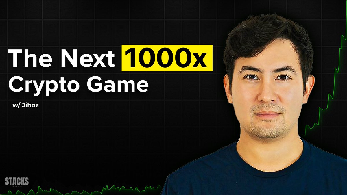 New ep w/ <a href="/Jihoz_Axie/">Jihoz.ron</a> is the ultimate crypto gamefi deep dive.

Unless you think it's over, now is the time to find narratives &amp; projects that'll lead the 2nd stage of bull run.

He created the 1,600x game last cycle.

What's the 1000x game THIS cycle?

open.spotify.com/episode/7kP8nx…