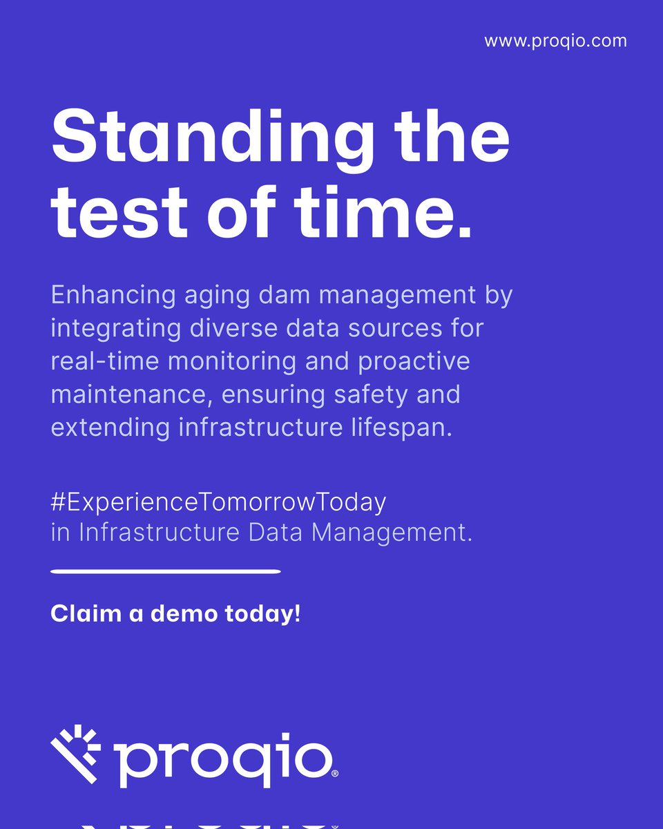 ProqioData's tweet photo. Proqio integrates various critical data sources measuring key parameters to provide visualization, analysis, and real-time monitoring tools to safeguard aging dams.  #Proqio https://t.co/7GqNT03Yk0