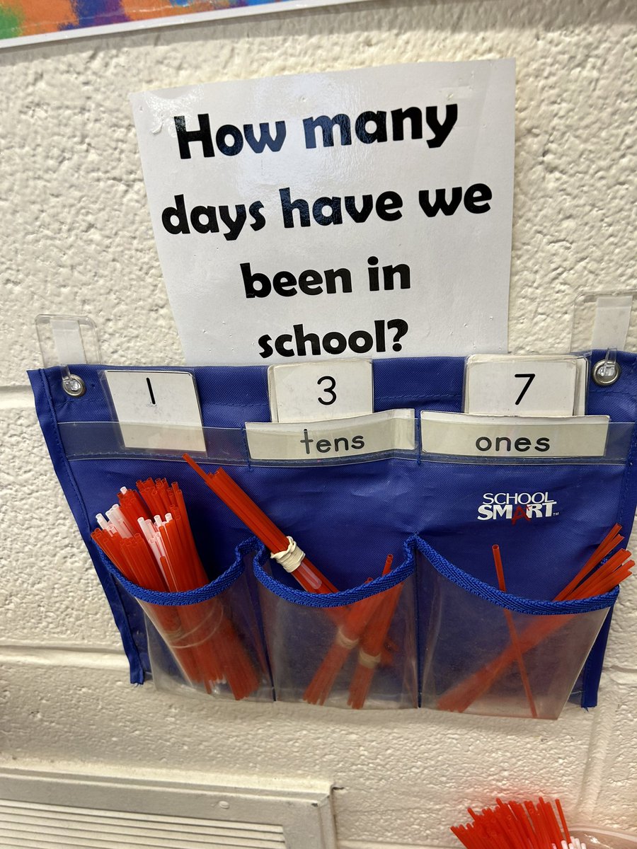 MNdesarno's tweet photo. Ss created a link chain of 137 links to represent each day we’ve been in school! Next they identify the hundreds tens and ones position! Only 44 days left of kindergarten! @VoorheesPrin @VoorheesPTA https://t.co/NzBzDy56jX