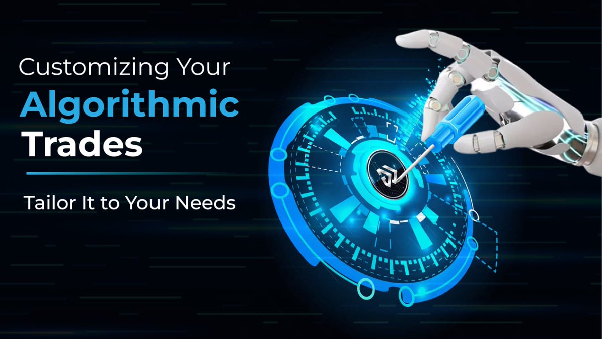 algotechtrade's tweet photo. Algotech allows you to customize yourstrategies with various parameters. Set tradingrules that align with your risk tolerance and
investment goals.
#AlgorithmicTradingCustomization #Algotech
#Cryptocurrency https://t.co/6JU4pfR86N