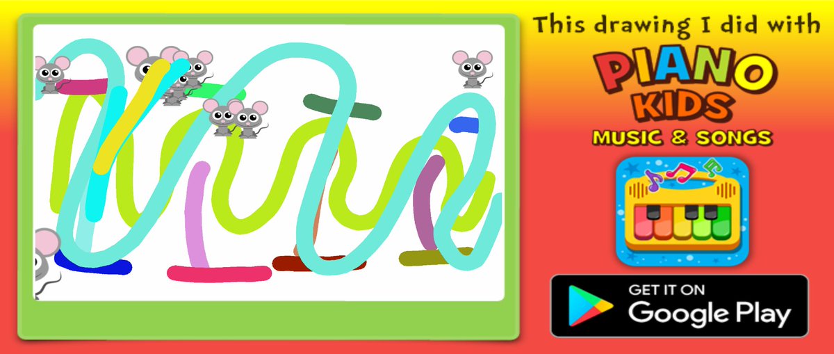 YoutubeLoading's tweet photo. I made this artwork with the App 'PIANO KIDS - Music &amp; Songs', it's great!  -  Get It on Google Play (Free):  https://t.co/yJwx980l7w https://t.co/iAMLJQ1M6i