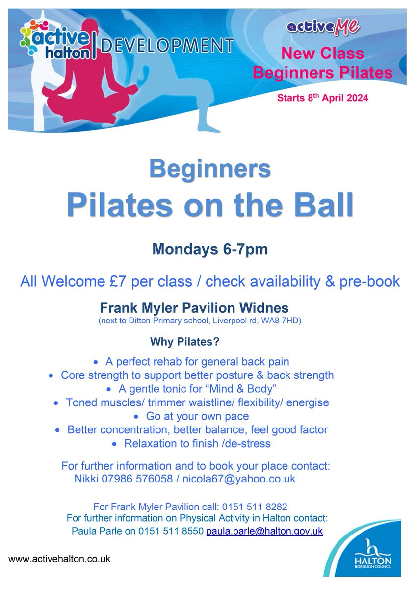 New class - Beginners Pilates on the Ball!
