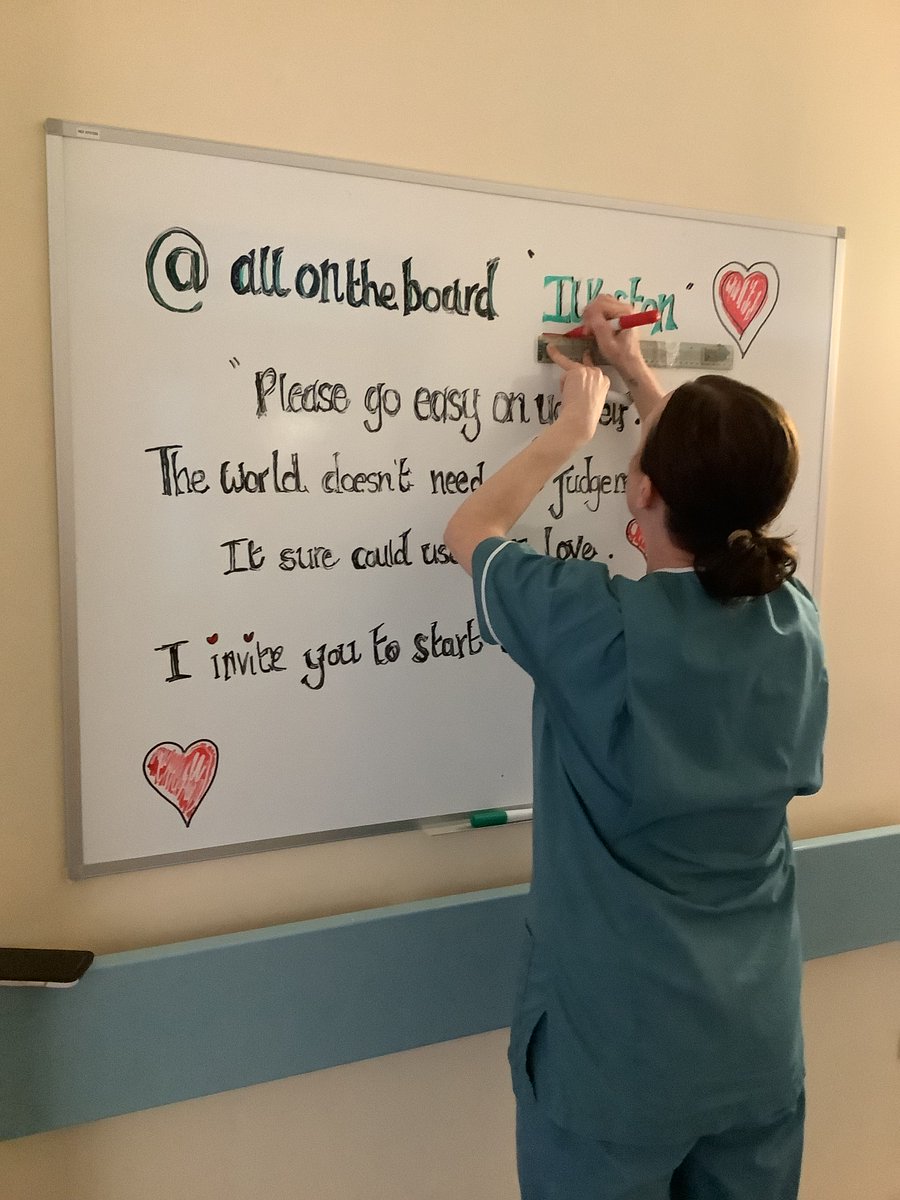 Our units new inspiration board inspired by <a href="/allontheboard/">All On The Board</a> ❤️ We  will  use  this  space  to  inspire  patients,  visitors  &amp;  staff  with positive quotes😊 #nuh #nhs #renaldialysis #dialysisunit #kidneydisease #allontheboard #positive #QOTD