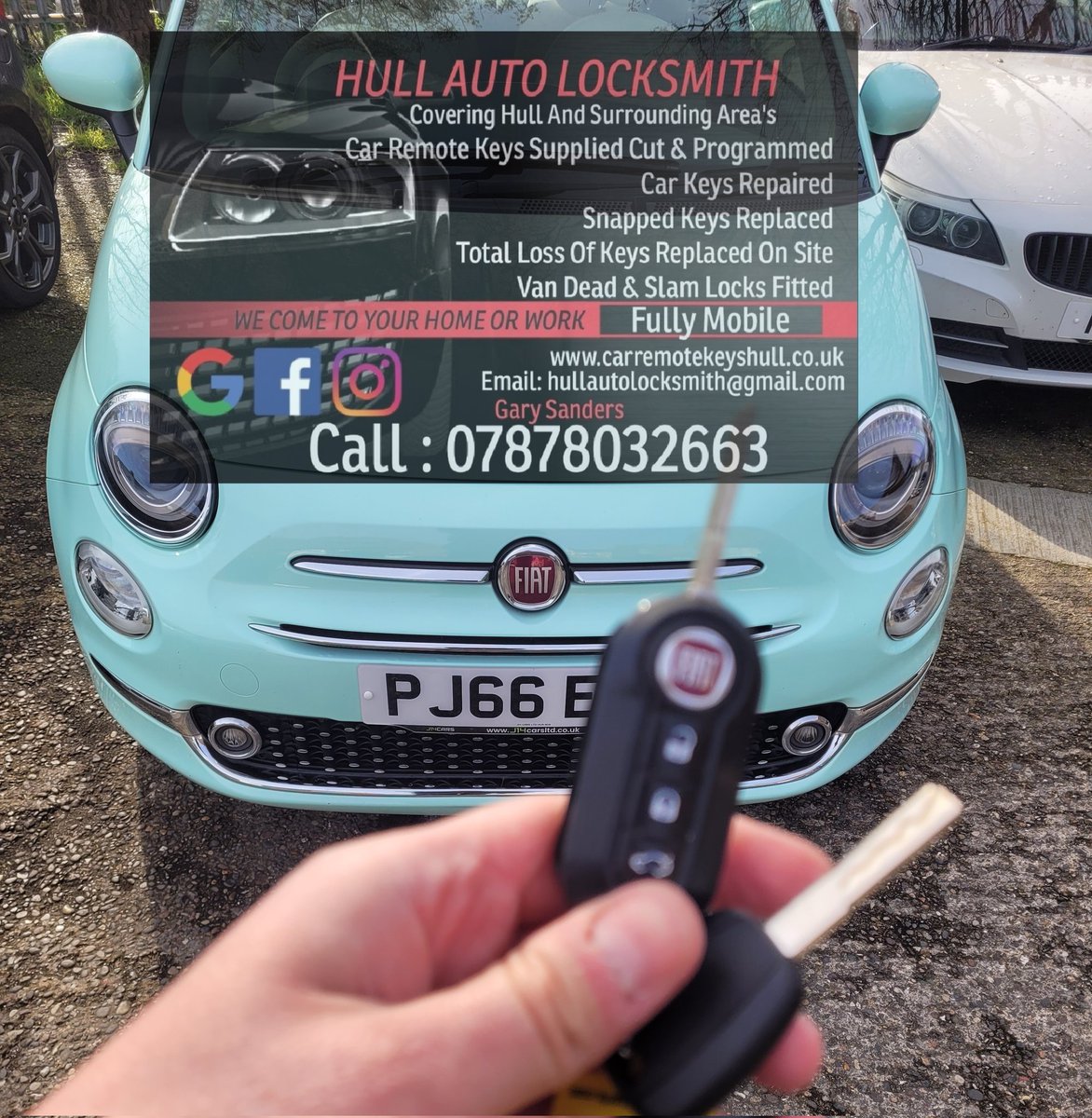 AutoHull's tweet image. Hull Auto Locksmith &amp;amp; Security 07878032663.
Fiat 500 new car key supplied cut and programmed for a customer in Hull. carremotekeyshull.co.uk 
#carkeyshull #autolocksmithhull #carkeycutting