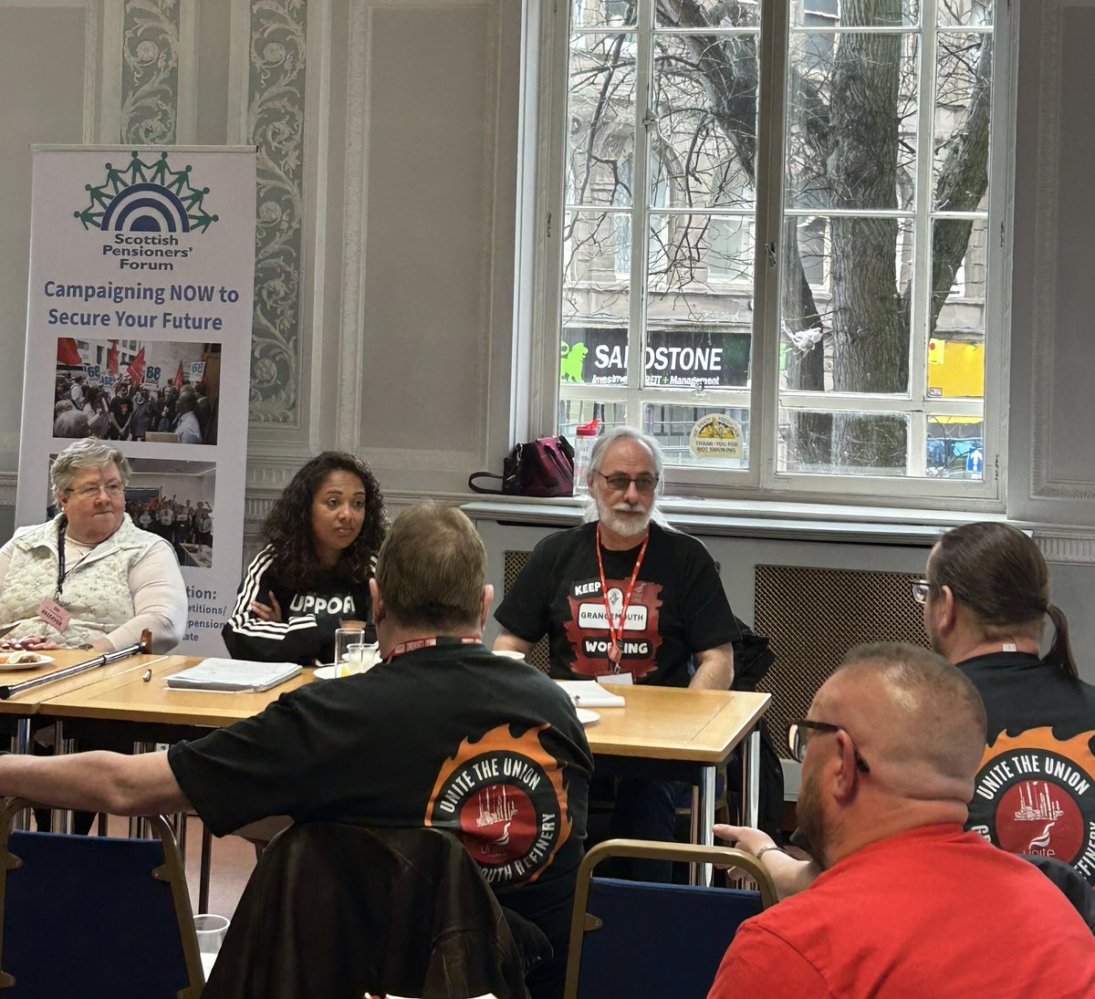Thank you to everyone who attended our #STUC24 fringe meeting on pensions earlier today and to our speakers. Support for our work as always from @EISUnion @UniteScotland @unisonscot and to our #68istoolate campaign colleagues @ClaireUnite @ScotWalker68. Our campaign continues…