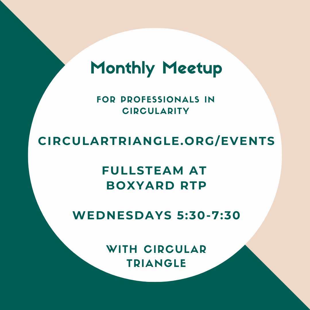 CircularEconNC's tweet photo. Tomorrow!  Meetup outside Fullsteam at Boxyard RTP in Durham, we'll be having a conversation about sustainability through the Be Heard program. 
More at https://t.co/5jyqwZ010z https://t.co/YVfM36Vnxu