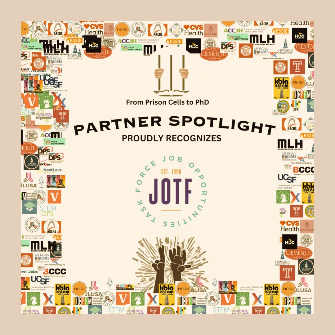 🌟 Today, we're thrilled to continue our recognition of an exceptional partner in our journey – @jotfmaryland! 📚

Curious to know more about this remarkable organization? 🔗 jotf.org

#JOTF #Partnership #CommunityImpact #FromPrisonCellsToPhD