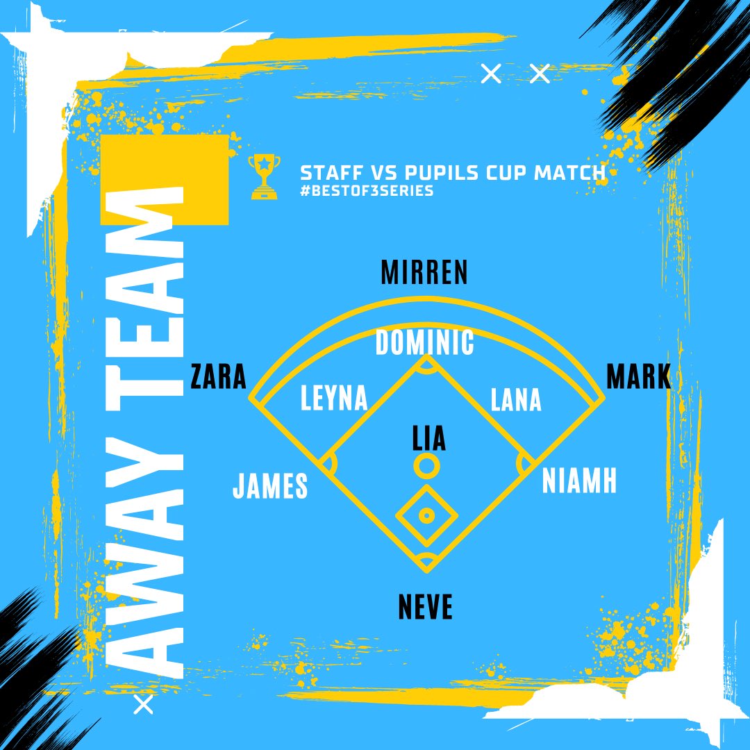 DunfermlinePE's tweet photo. Teams have been released for the staff vs pupils Softball. 👀 🥎

Hope to see many of you there from 3-4pm tomorrow with your £1 donation for charity.💰

Will it be STAFF or pupils who take the series?! 🏆 https://t.co/6LNr0B8R0M