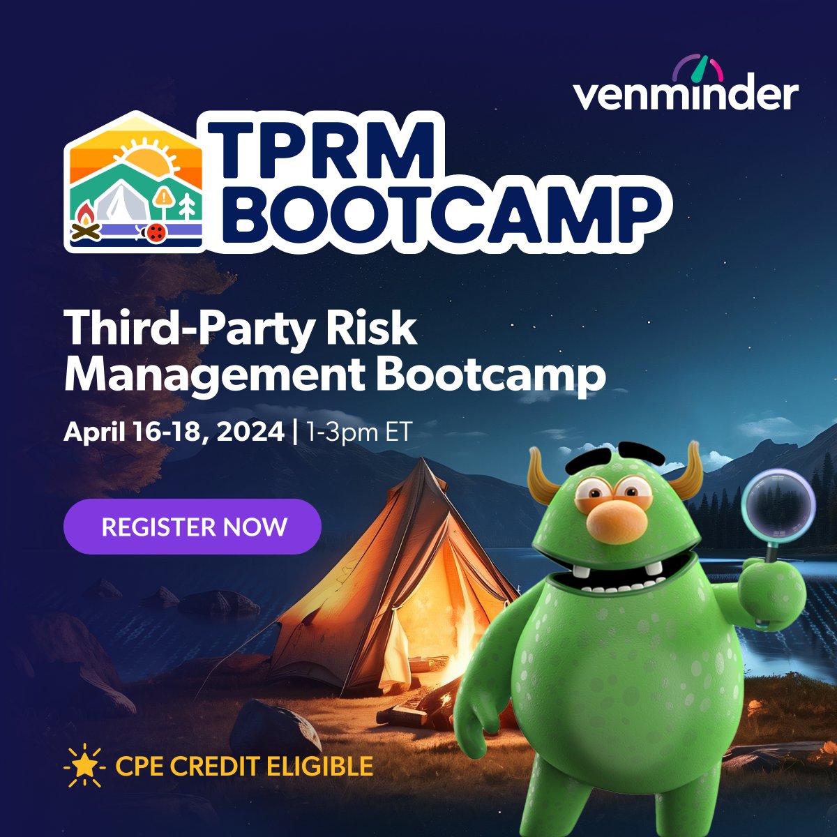 Day ☝️ of our virtual #TPRM Bootcamp is about to commence! Join us at 1pm ET to learn about criticality and risk ratings, steps to implement a risk-based vendor #duediligence strategy, treating critical vendor contracts differently, and more: hubs.ly/Q02t0tnn0 #vendorrisk