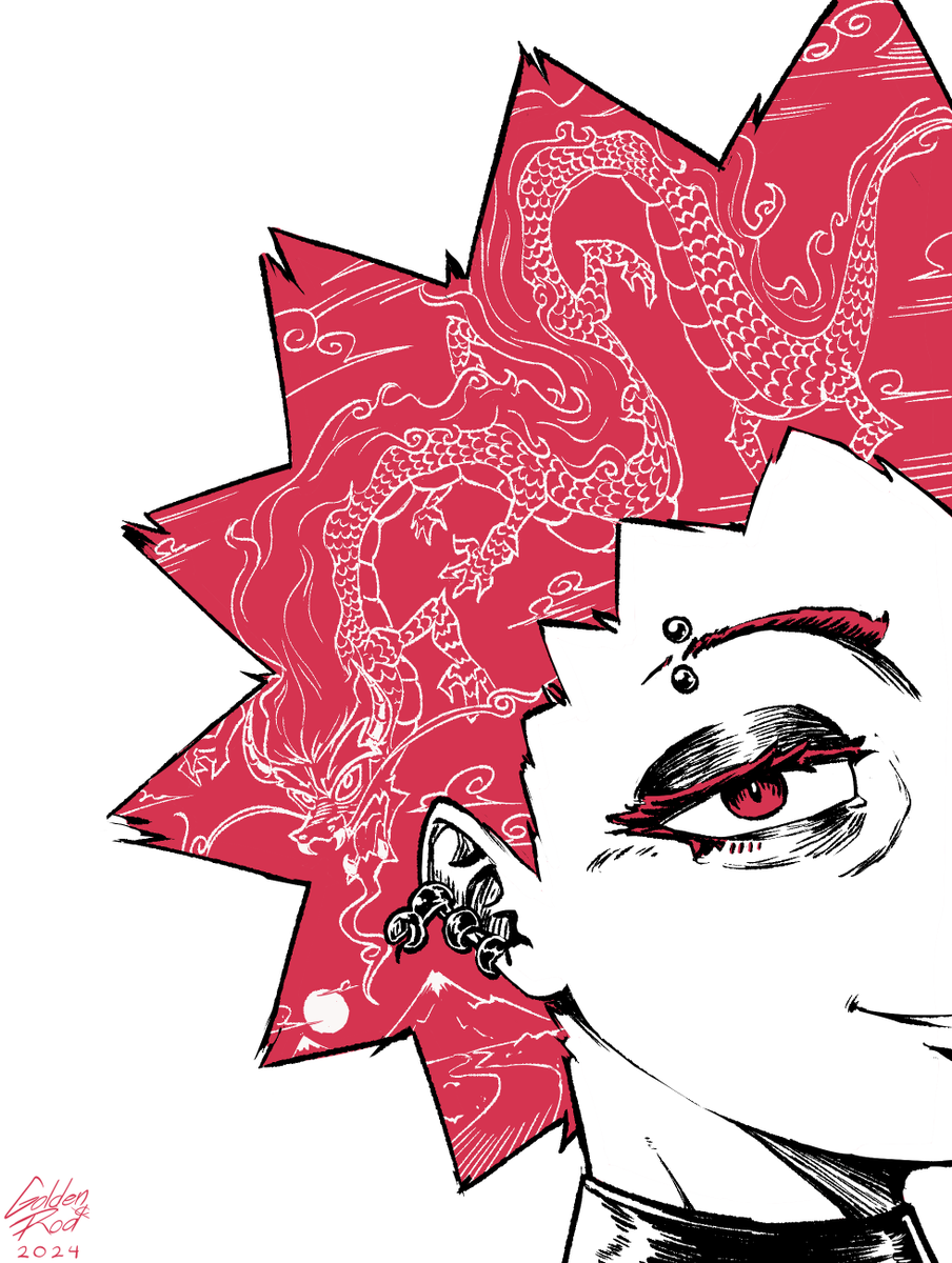 rodsch_art's tweet photo. that girl with the spiky red hair #oc https://t.co/hbCJoIQF4G