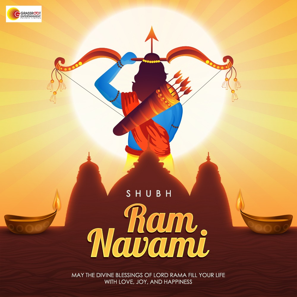 Wishing everyone a joyous and spiritually uplifting Ram Navami! 🌺🕊️ #GrassrootEntertainment #RamNavami #BlessingsOfRama #FestiveVibes