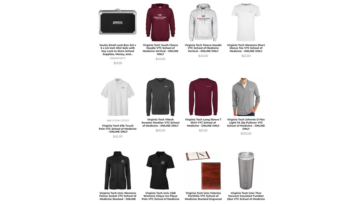 We have some great news to share about the VTCSOM online merch shops! There are now some new items including some drinkware! Carilion School of Medicine: bkstr.com/virginiatechst… Carilion School of Medicine Alumni: bkstr.com/virginiatechst…