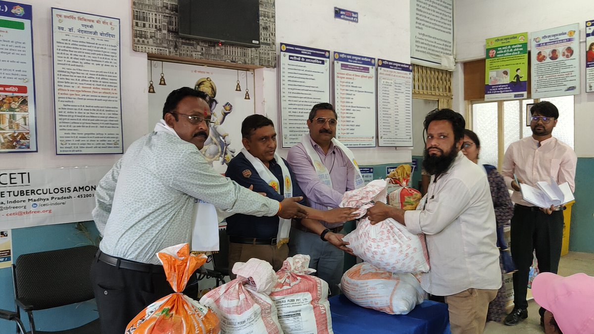 tbfreeorg's tweet photo. CETI takes a significant step towards India's #TB-free vision by adopting 10 patients in Indore for nutrition &amp; treatment support. 
https://t.co/mW1I8xucng

 #EndTB #TBHAREGADESHJEETEGA #NikshayMitra https://t.co/EnPNkLZQ8Z