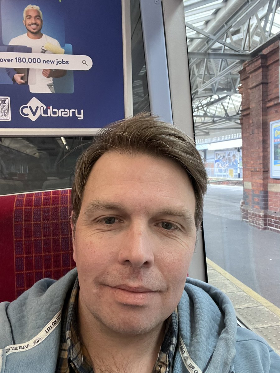 On the train heading to London to do the @browserstack meet up with @bromann and @JanMolak !