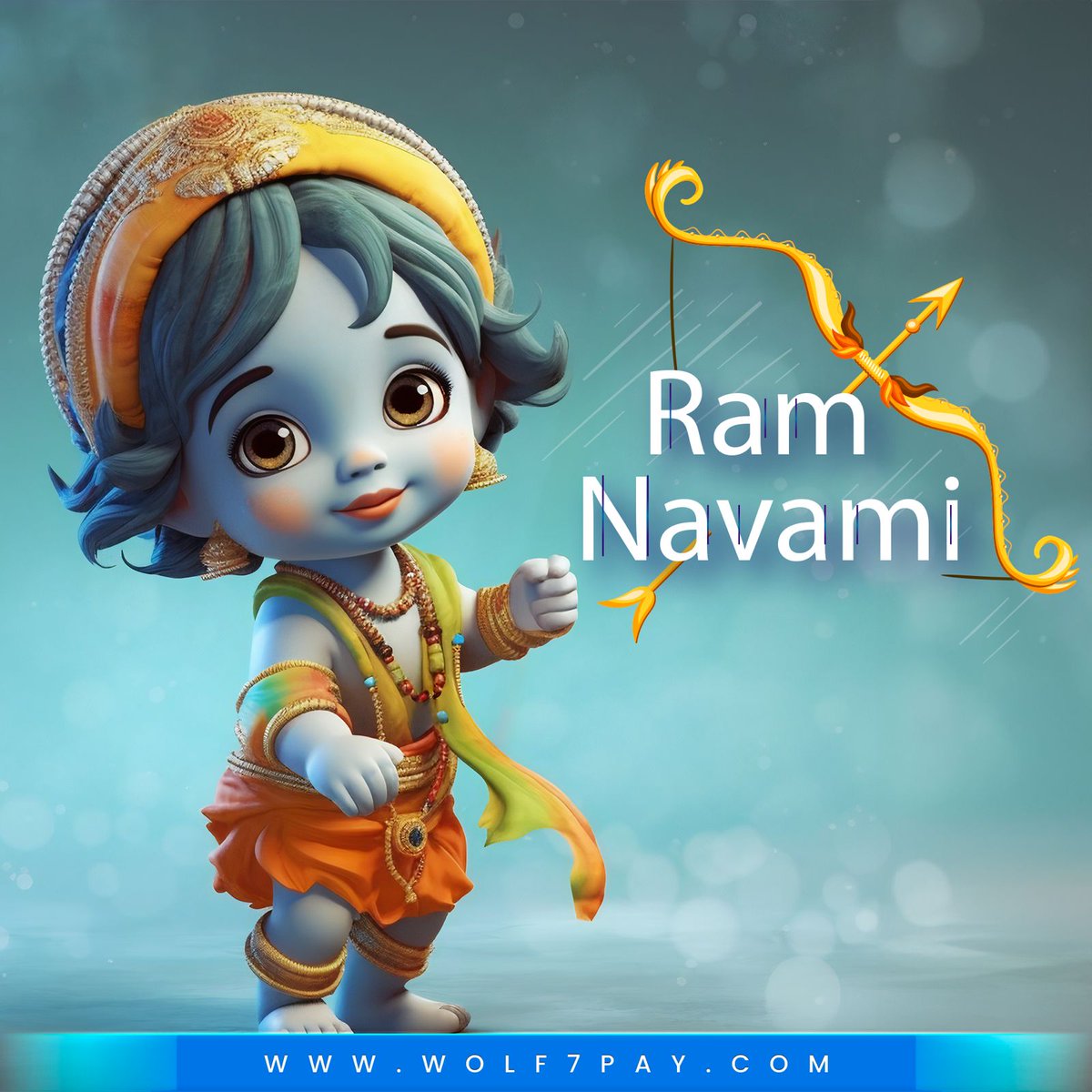 Let this festival remind you to stay positive and hopeful because good always triumphs over evil. Happy Ram Navami! #wolf7pay #lordrama #ramnavami #festival #rammandir #AyodhyaDham