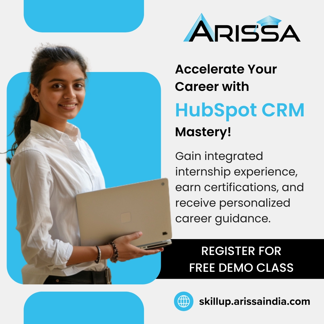 Launch Your Career into Hyperdrive with HubSpot CRM Mastery! 

Register Now: skillup.arissaindia.com/top-hubspot-cr…

#skillup #hubspotcrms #CareerAdvancement #CRM #crmplatform #crmsolutions #ProfessionalGrowth #careergrowth