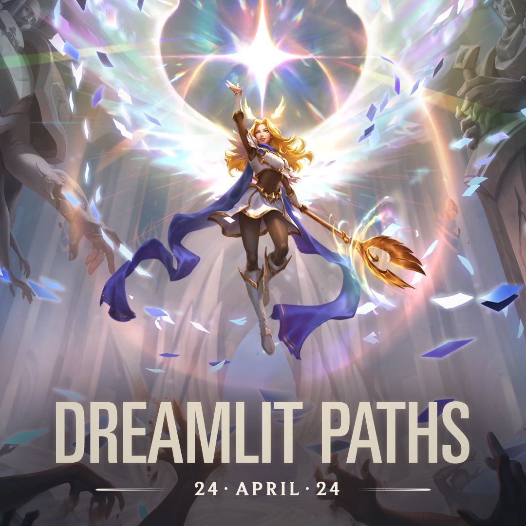 ✨Let the light guide you in LoR’s newest expansion, Dreamlit Paths, coming April 24.