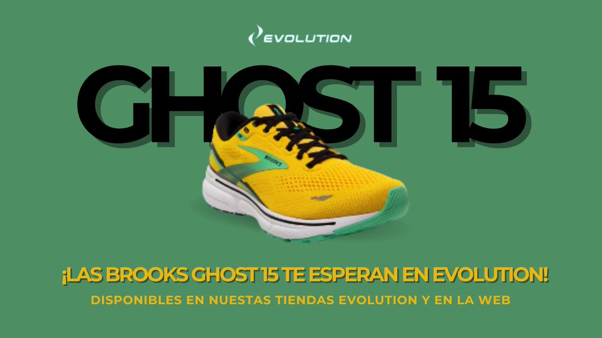 DportsEvolution's tweet photo. ¡Las esperadas Brooks Ghost 15 ya están aquí! 👟 Descúbrelas en nuestras tiendas Evolution de Madrid y Alcalá de Henares, ¡o cómpralas fácilmente en nuestra página web! 🏃💨 https://t.co/FypO8NI0uI #running #brooks #brooksghost15 #estudiodelapisadamadrid #runningmadrid https://t.co/uPR0Dq6P8K
