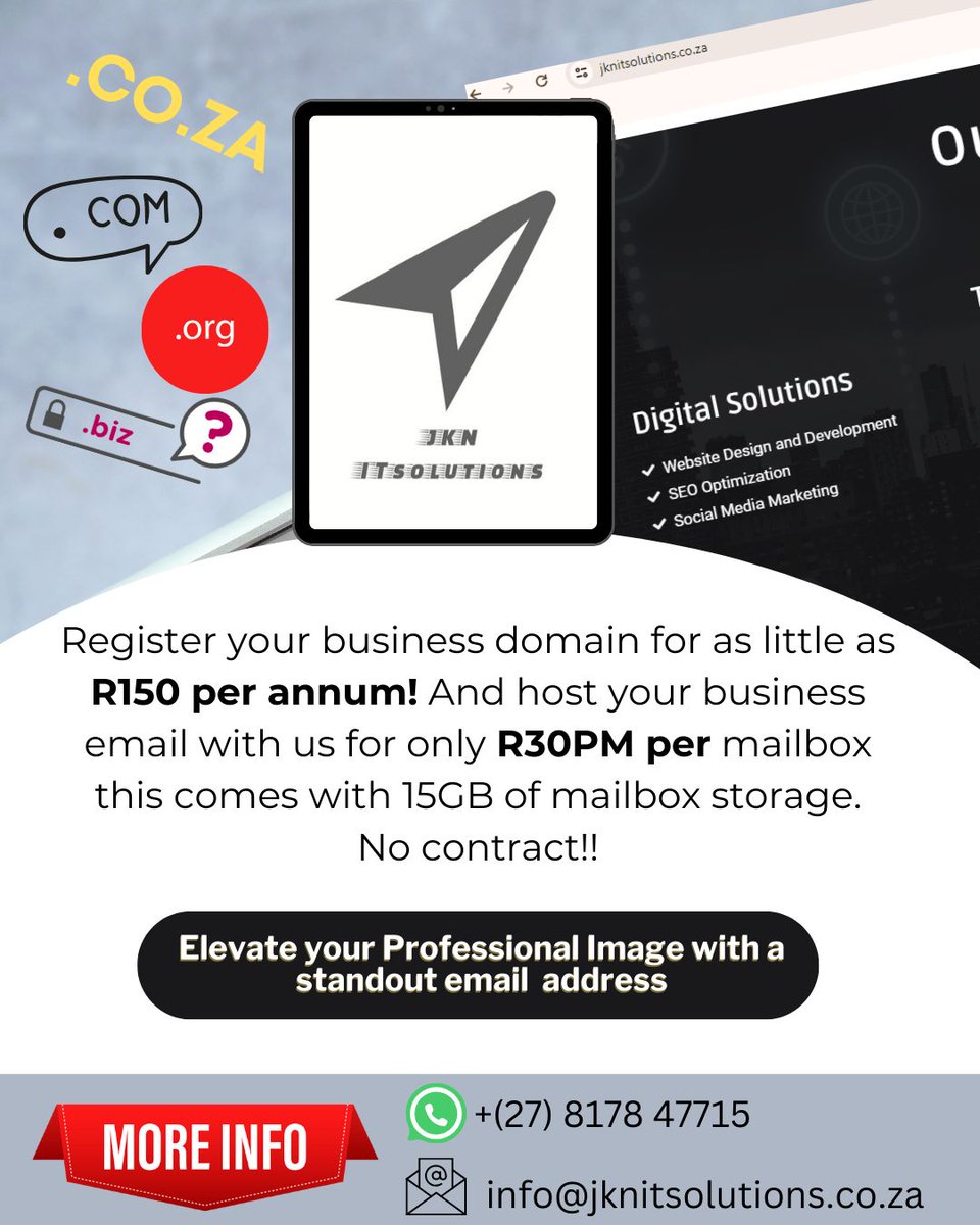 Jaykhothatso's tweet photo. Host your business emails with us!! https://t.co/i28aGvEy0b