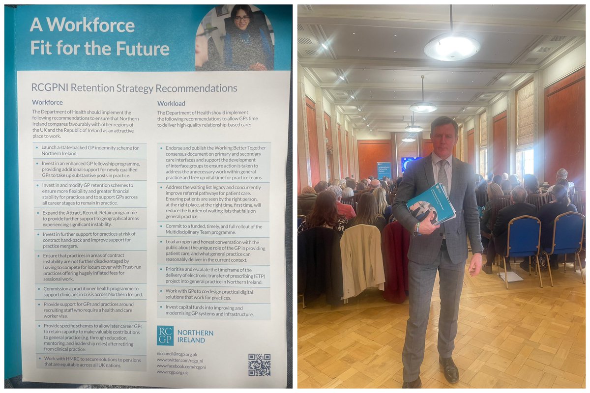 🩺 Attended the Royal College of General Practitioners’ event in Stormont. GPs need supported to deal with both Workforce and Workload challenges, and, this in turn will lessen the load on our Emergency Departments