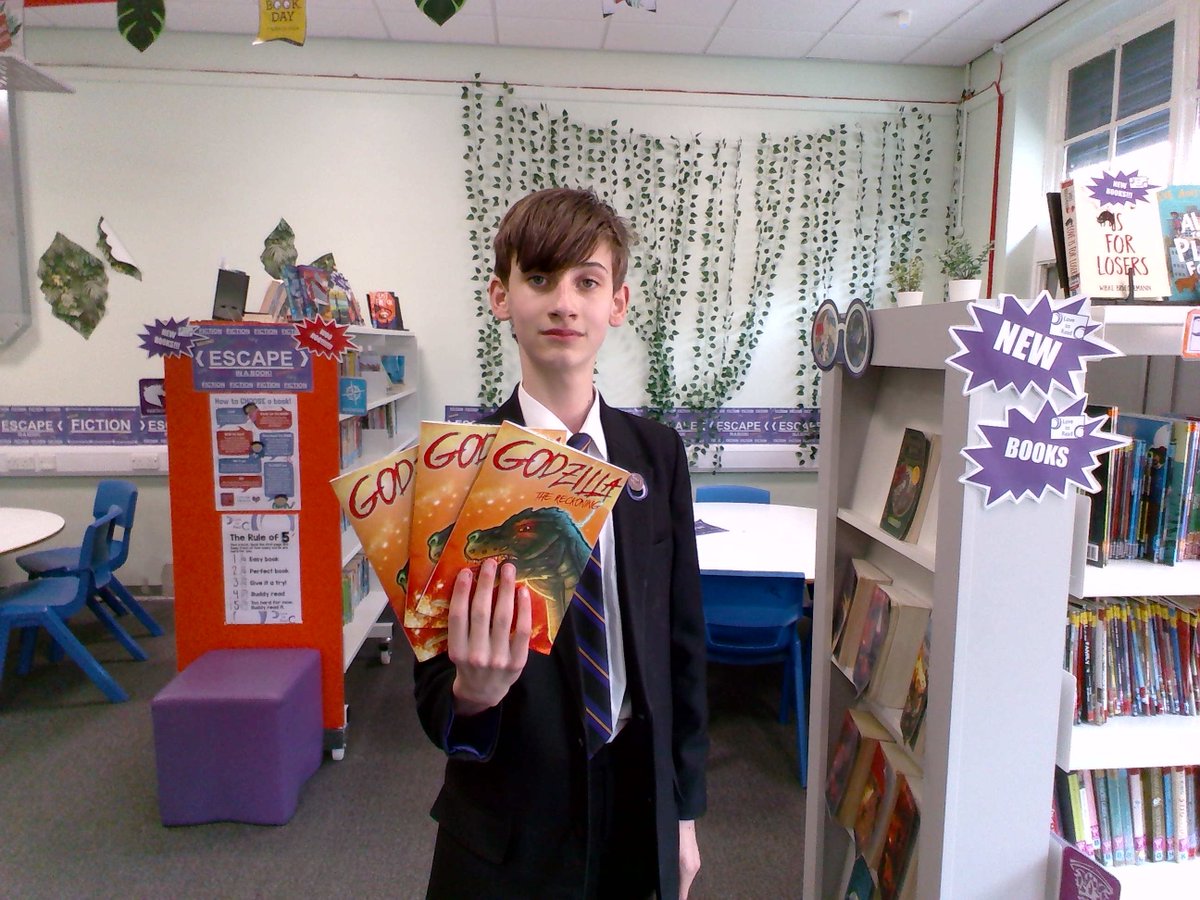 OutwoodHaydock's tweet photo. #ComicClub members have been busy producing their final draft of their first Comic / Manga.

The first from Adam who has designed and drawn an amazing version of Godzilla!  
#teamhaydock #outwoodfamily #itswhoiam #enrichment https://t.co/SuVYvxBQjL