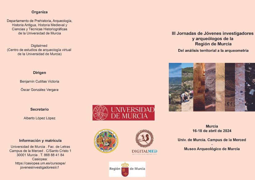 trenchs_'s tweet photo. 📢📢Hoy comienzan las III Jornadas de Jóvenes investigadores y arqueólogos de la Región de Murcia. El día 17 estaremos hablando de la autorromanización de las aristocracias iberas y su materialización en algunos de los santuarios ibéricos de la región ¡Pinta muy interesante! https://t.co/eYAvZMryJ9