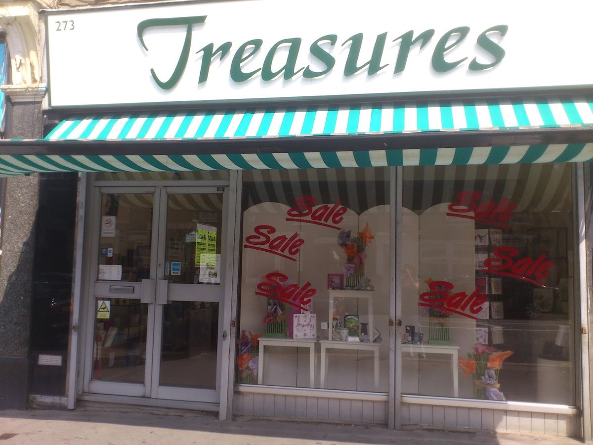 Treasures Gift Shop at 273 Portland Road #SE25. Call us on 020 8656 3942 or visit our shop for gift ideas, candles, cards, wrapping paper and everything you need for gifting. #Gift #Shop #Presents #SouthNorwood #Croydon