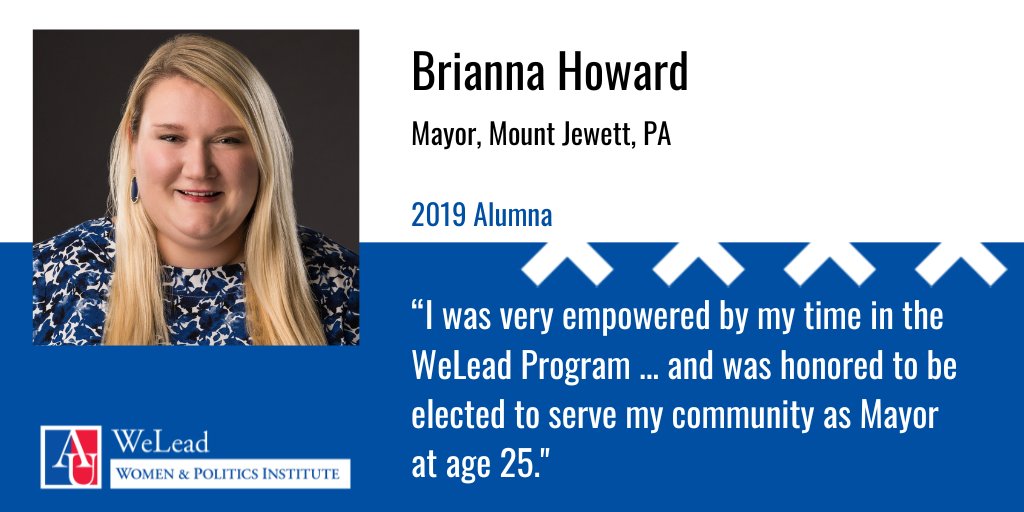 WeLead Alumni Spotlight on @bhoward1776 #WeLead2019 @PennsylvaniaGov @AU_SPA