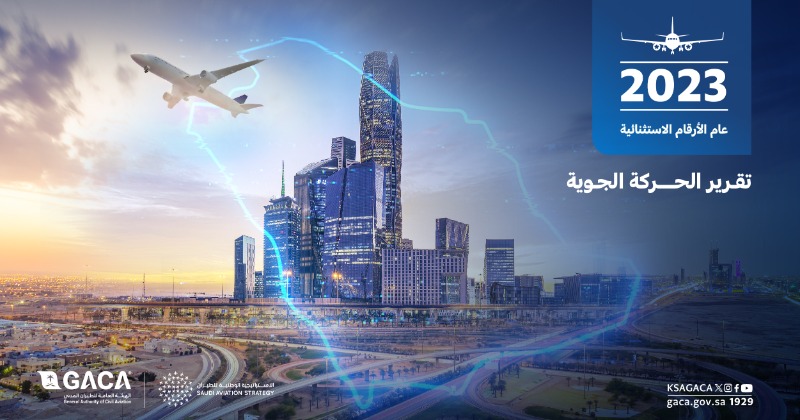 ksagaca's tweet photo. استمرارًا لأداء القطاع القياسي؛ النقل الجوي يحقق نسبة نمو 26% في أعداد المسافرين و16% في عدد الرحلات الجوية.

للمزيد اطلع على تقرير الحركة الجوية لعام 2023 ✈️🇸🇦.