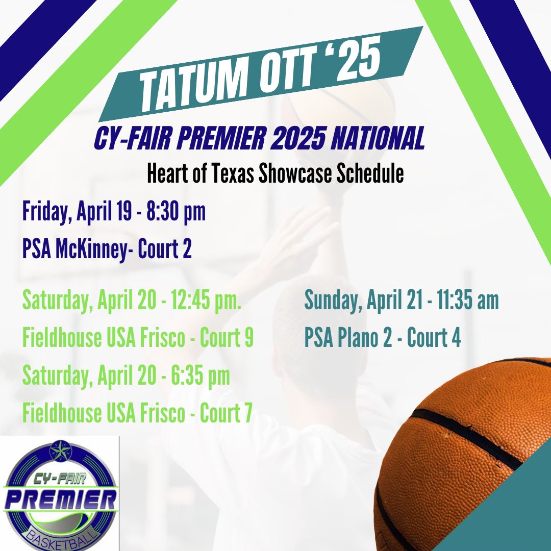 Check us out this weekend! Let’s go @cyfairpremier!