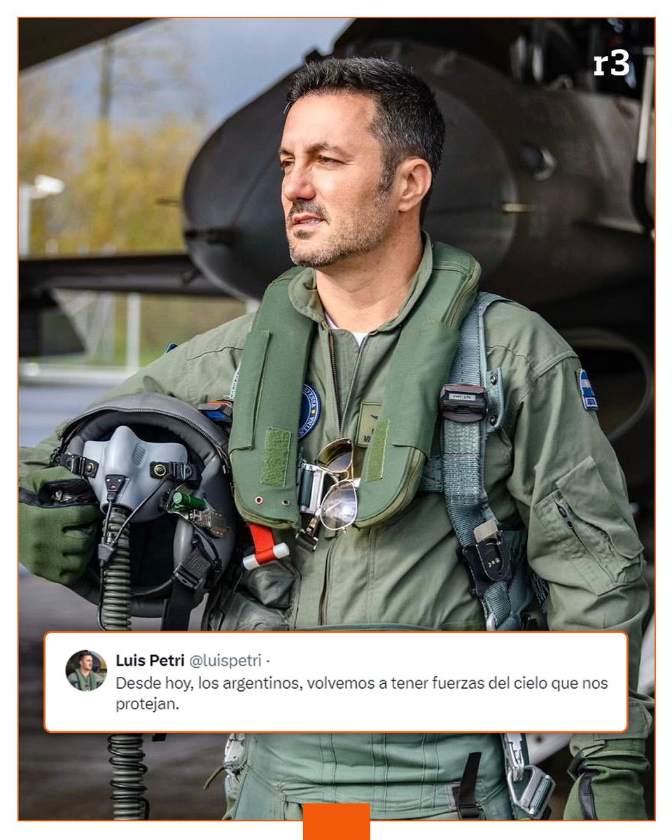 🛫 Desde Dinamarca, el Ministro de Defensa Luis Petri publicó la sesión de fotos que dejó la obtención de los aviones de combate F-16 que compró el Gobierno argentino. 📰 rosario3.com #rosario3