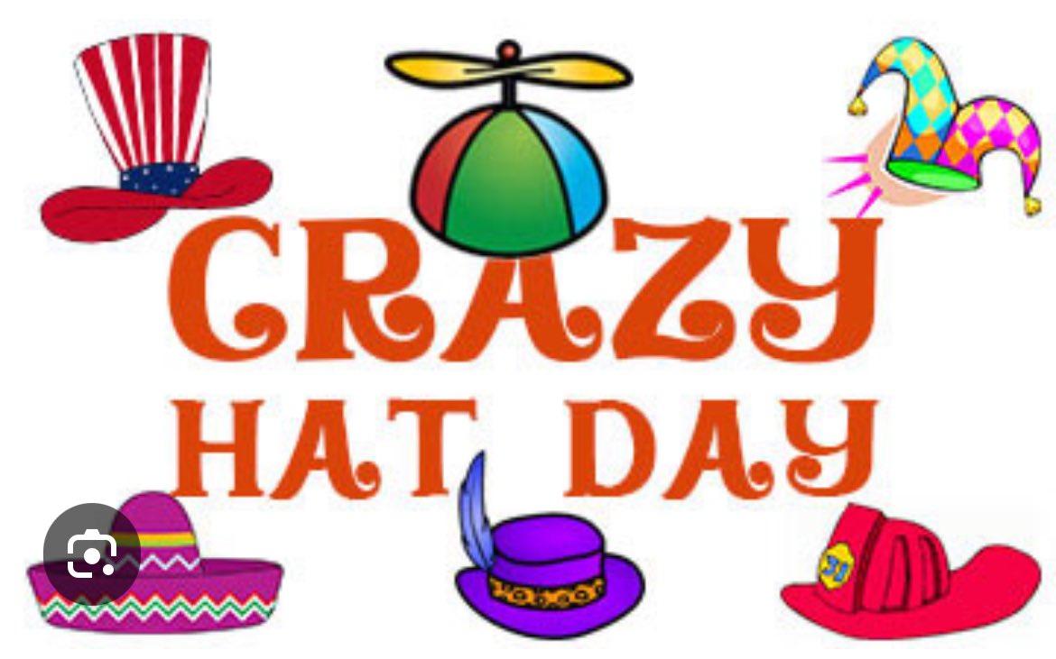 Friday, April 19th is Crazy Hat Day.