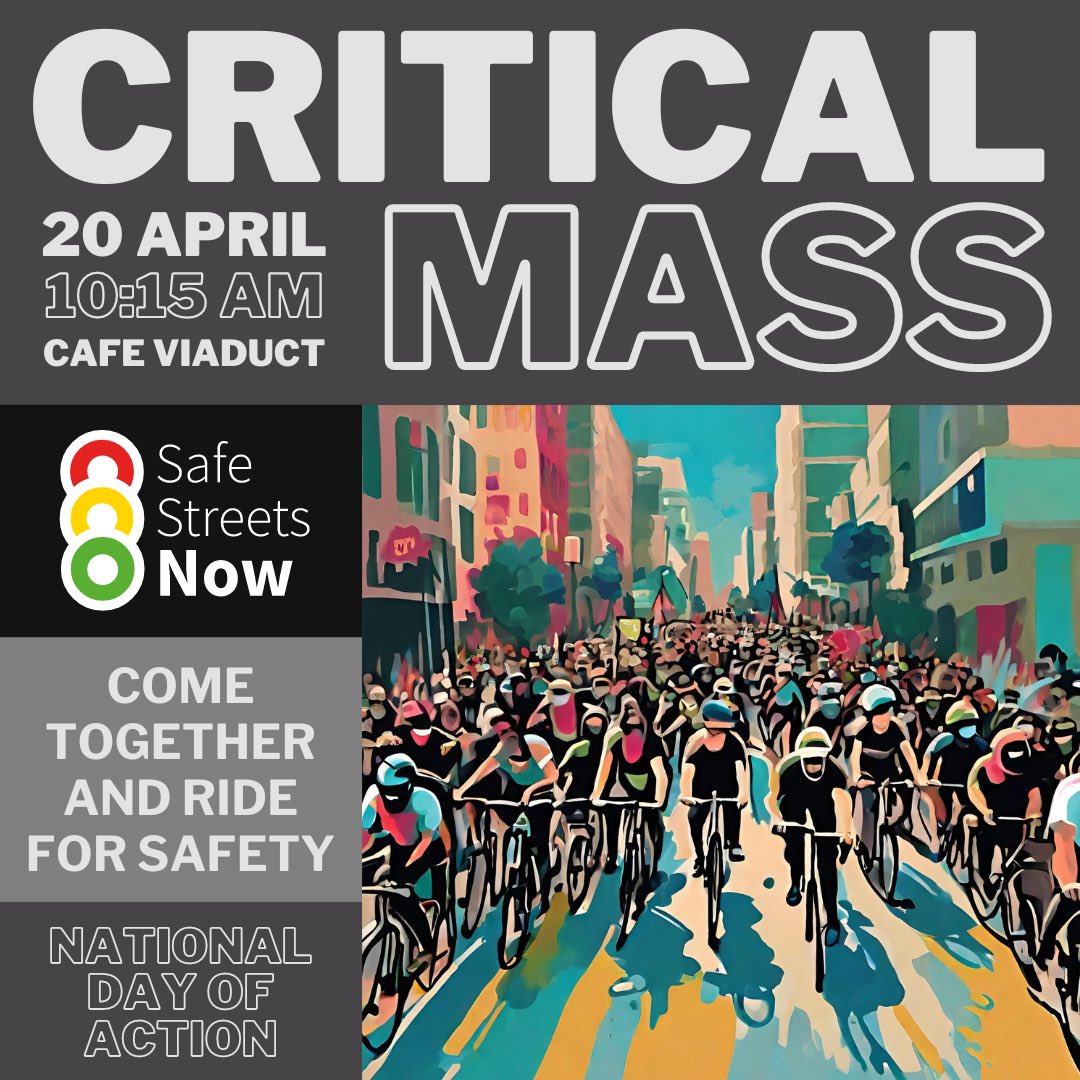 A special <a href="/mass_woo/">Worcester Critical Mass</a> ride this month as it coincides with the national day of action supporting Safe Streets Now.

Usual time, usual place, but we’ll be taking in 4 city primary schools.