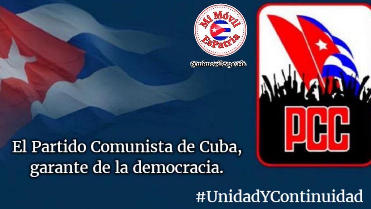 Eso es el @PartidoPCC , la vanguardia de la Revolución Cubana. 
#UnidadYContinuidad porque es nuestra la hermosa obra que nos legaron nuestros padres y la seguiremos defendiendo al precio de cualquier sacrificio.
#JuntosXCuba