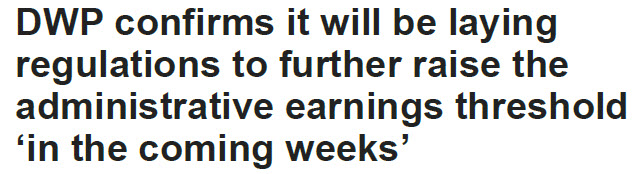 DWP will soon increase the administrative earnings threshold to 18 hours a week for workers on #UniversalCredit. Those falling under the threshold will be treated as unemployed, meaning more work search activities, stricter conditionality and sanctions. hansard.parliament.uk/Commons/2024-0…